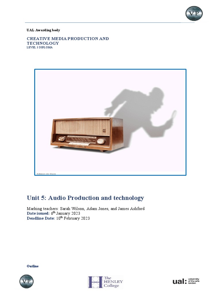 Unit 5 Brief PDF Sound Recording And Reproduction Communication