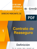 Contratos mercantiles de reaseguro, fianza y reafianzamiento