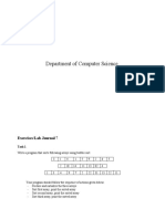 Department of Computer Science: Exercises/Lab Journal 7