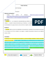 Ejemplos de Ficha Textual y de Resumen Actualizados