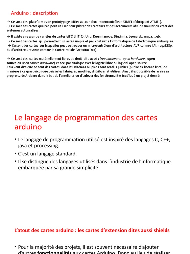 Guide complet sur les cartes Arduino | PDF | Arduino | Électrotechnique