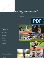Exercise and Sports Frequency Discussion Guide