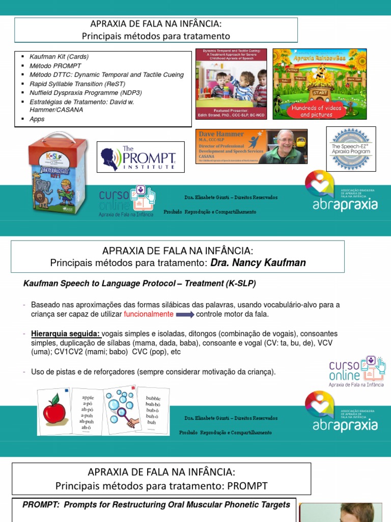 Métodos de Tratamento para Apraxia Infantil | PDF | Fonética | Linguística