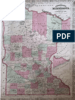 Minnesota Territory Full Map 1860