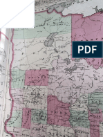 CLOSE UP of Western MN Minnesota Territory Map 1860