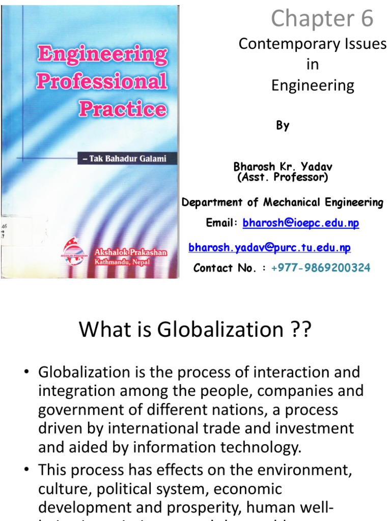 Chapter 6 Contemporary Issues in Engineering | PDF | Public–Private ...