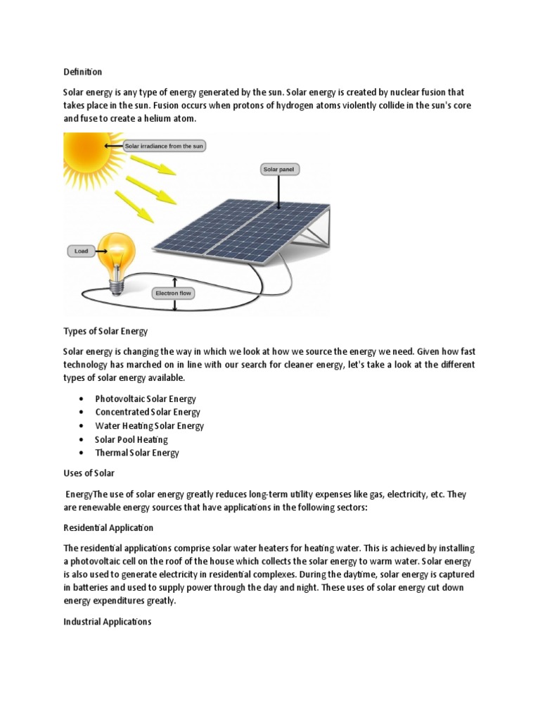 Definition | PDF | Solar Energy | Renewable Energy