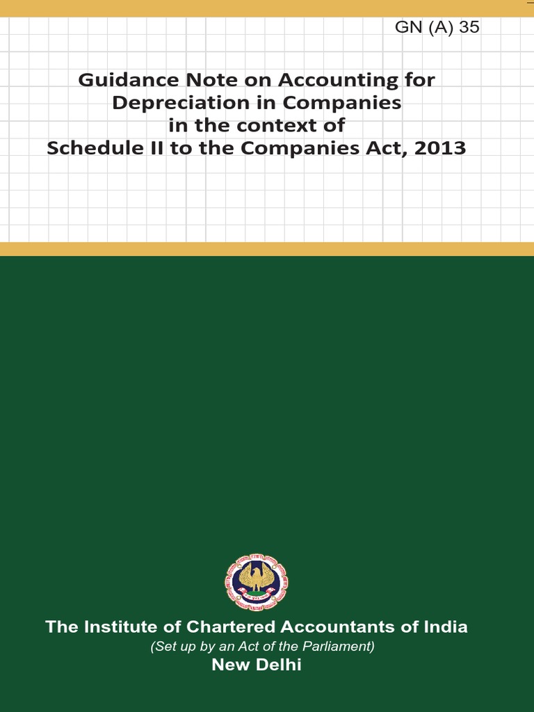 Guidance Note Schedule Iii Division I