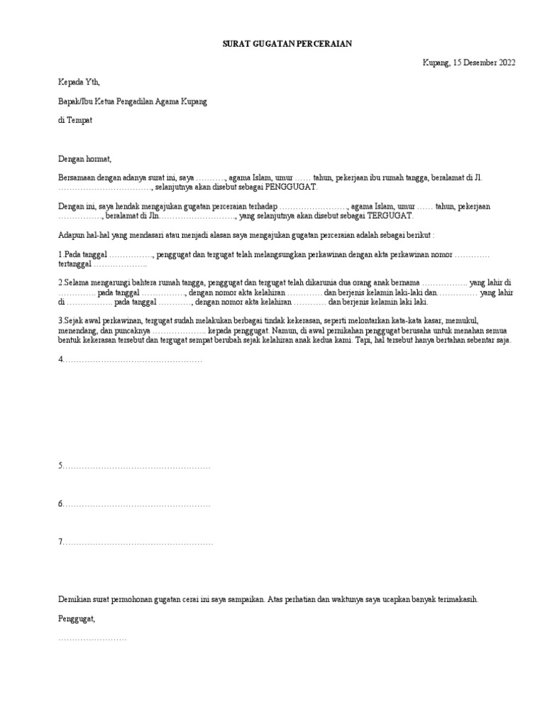 Surat Cerai | PDF