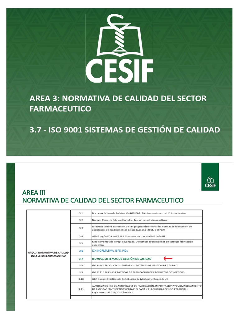 A III - Miriam Gonzalez - Presentacion | PDF | Iso 9000 | Calidad (comercial)