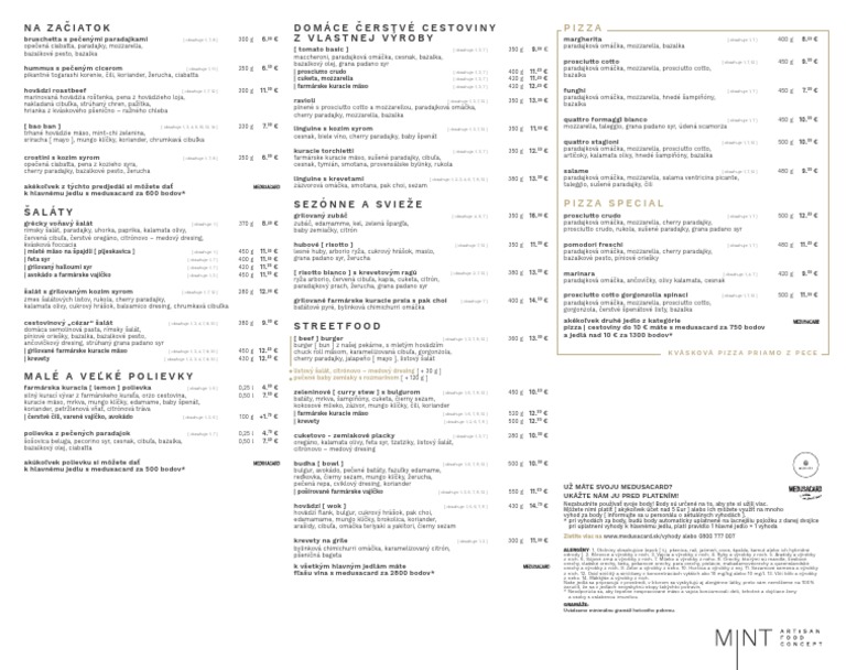 Mint Menu Web | PDF