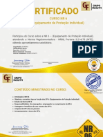 Certificado para Curso de Teologia Dourado e Branco Elegante