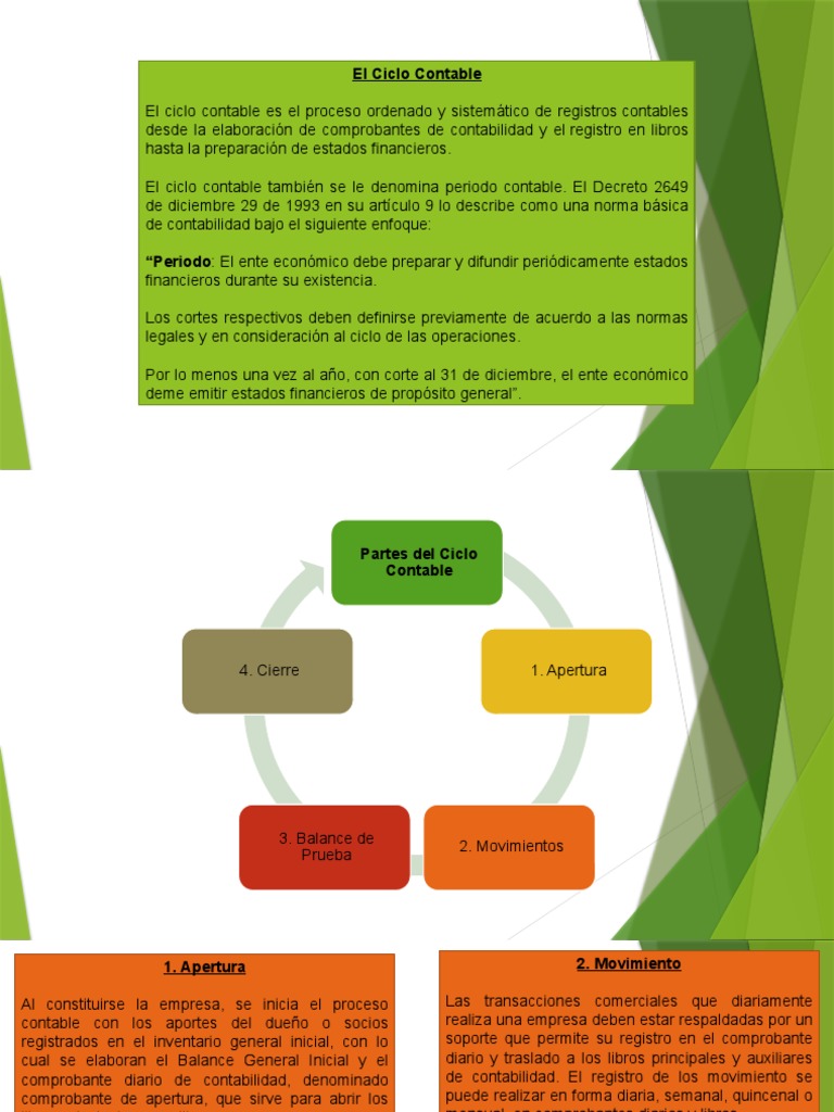 Elementos del Ciclo Contable | PDF | Contabilidad | Estado financiero