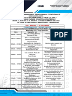 Cronograma IV CIDTI Dia 1 - Martes 13 Diciembre