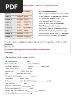 Ponovitev 3 Possessive Adjectives and Pronouns