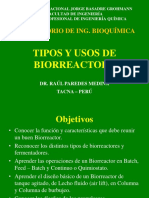 Tipos y Usos de Biorreactores