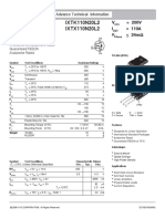 Littelfuse Discrete MOSFETs N-Channel Linear IXT 110N20 Datasheet PDF