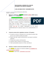 Práctica de redacción y argumentación en la UNALM