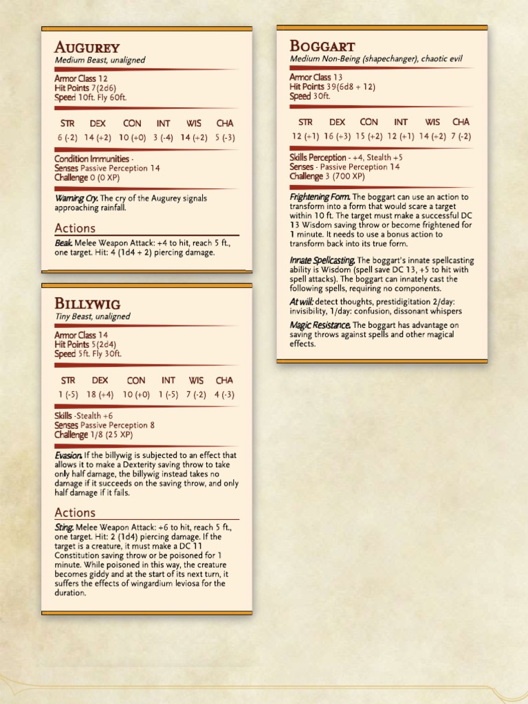 Magical Creatures Pdf