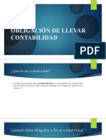 Obligación de Llevar Contabilidad