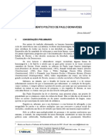 Sobre Paulo Bonavides 2 - o Pensamento Político de Paulo Bonavides