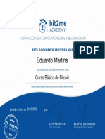 Ednmam89301 Curso GRATIS de BITCOIN Con CERTIFICADO Certificado Curso Basico Bit2Me Academy