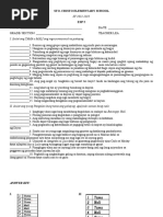 Grade 1 Esp Final | PDF