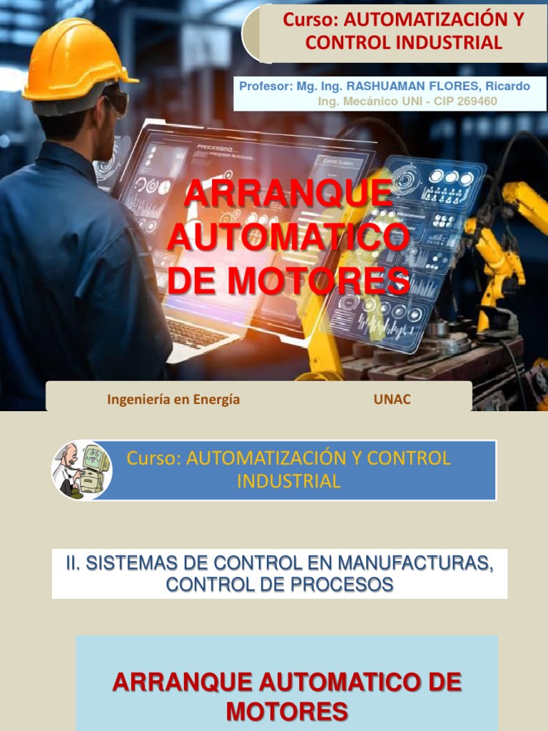 Arranque Automático de Motores | PDF | Motor eléctrico | Automatización