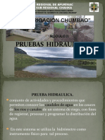 PRUEBAS  HIDRAULICAS-CHUMBAO