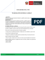 Guía de Práctica N°08 "Elaboración de Pindas Caseras": Actividades en Rehabilitción