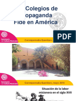 Conferencia Los Colegios de Propaganda Fide en America