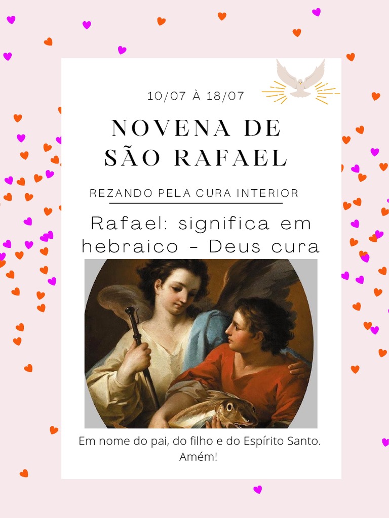 Novena de São Rafael Arcanjo | PDF | Oração | Jesus