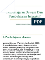 Pembelajaran Dewasa Dan Pembelajaran Interaktif