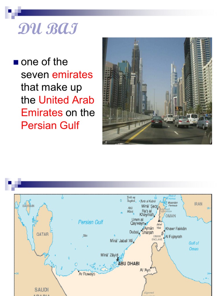 Seven Emirates of the UAE Explained | PDF | Dubai | United Arab Emirates