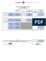 DB Tarlac 2021 Schedule of 1st Quarter Mini Summative Assessments JHS