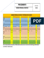 Horario Agosto