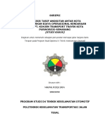 Skripsi Analisis Tarif Angkutan Antar Kota Berdasarkan Biaya Operasional Kendaraan (Bok) Pt. Kohjen Transport Trayek Kota Purworejo-Semarang