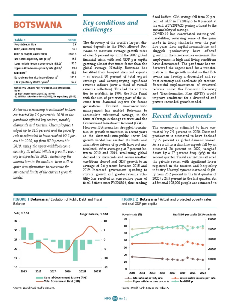 Botswana Chapter4 PDF Government Budget Balance Economic Growth