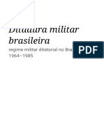 Ditadura Militar Brasileira - Wikipédia, A Enciclopédia Livre