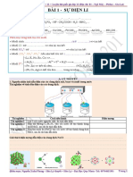 BÀI 1 - SỰ ĐIỆN LI - 11 2022