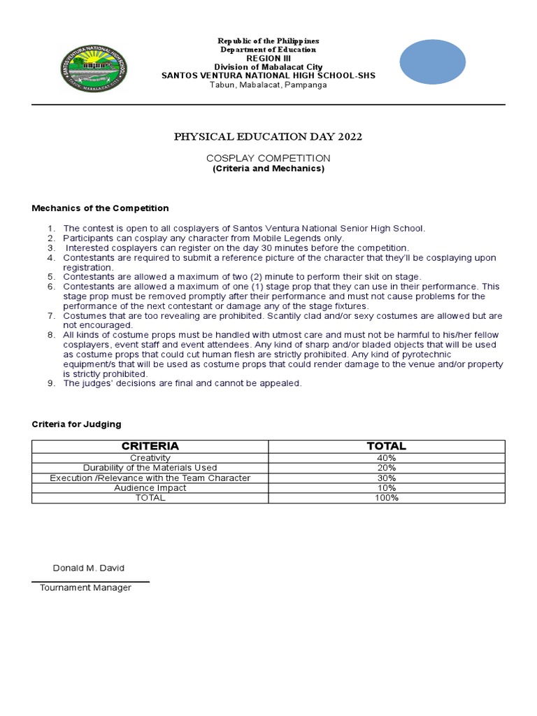 Criteria and Mechanics Cosplay PDF Cosplay