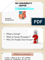 Group Dynamics: Understanding Types and Theories of Group Formation