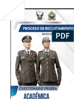 Cuestionario Académico Policía Nacional