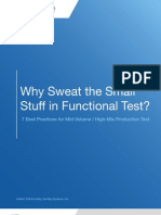 Why Sweat The Small Stuff in Functional Test?: 7 Best Practices For Mid-Volume / High-Mix Production Test