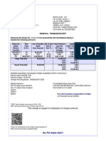 LIC Renewal Receipt for Rs. 18,344