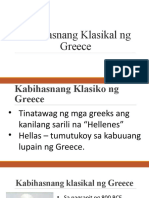 Kabihasnang Klasikal NG Greece
