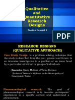 Qualitative and Quantitative Research Designs: A Concise Comparison