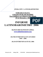 Latinobarómetro 2006: Democracia y confianza en América Latina