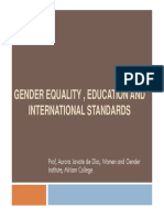 Gender Equality in Education