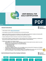 User Manual Gold Certification